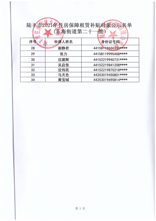 2021的住房保障租賃補(bǔ)貼對(duì)象公示（東海第二十一批次）34戶(hù)2.png