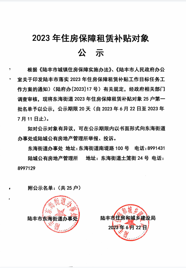 2023年度保障房租賃補貼對象公示（東海25戶）.png