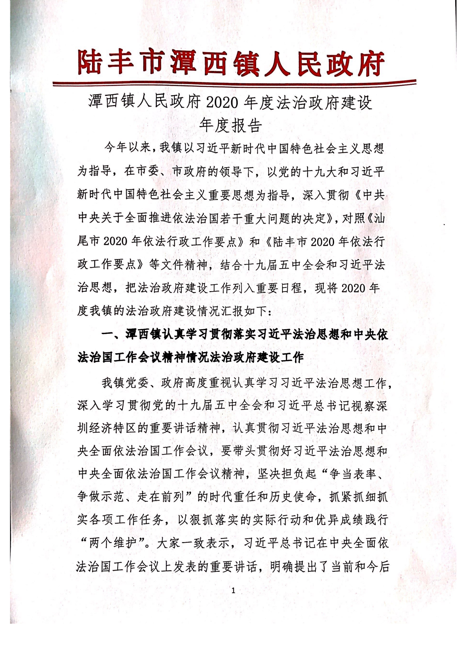 潭西鎮(zhèn)人民政府2020年度法治報(bào)告1_00.png